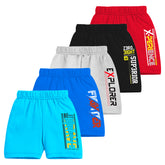 Trampoline Boys & Girls Casual Printed Shorts (Pack of 5)