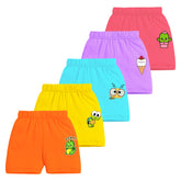 Trampoline Boys & Girls Casual Printed Shorts (Pack of 5)