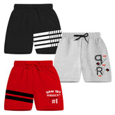 Trampoline Boys & Girls Casual Printed Shorts (Pack of 3)