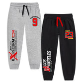 Trampoline Boys Printed Casual Track pant (Pack of 2)