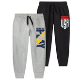 Trampoline Boys Printed Casual Track pant (Pack of 2)