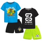 Trampoline Boys Printed Casual Clothing Set (Pack of 2)