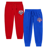 Trampoline Boys Printed Casual Track pant (Pack of 2)