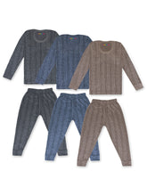 Trampoline Boys & Girls Striped Top-Pyjama Thermal Set (Pack of 3)