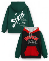 Trampoline Fleece Knit Full Sleeves Strive & Trampoline Printed Hooded Winter Sweatshirt Pack Of 2 - Multi Colour