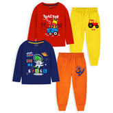 Trampoline Baby Boys & Girls Casual Clothing Set Pack of 2 Red,Blue