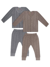 Trampoline Boys & Girls Striped Top-Pyjama Thermal Set (Pack of 2)