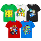 Trampoline Boys Half Sleeves Regular Fit T-Shirt (Pack of 5)