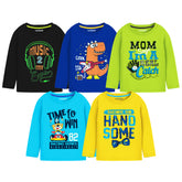 Trampoline Boys Full Sleeves Regular Fit T-Shirt (Pack of 5)