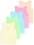 Trampoline Boys Pack of 5 Sleeveless Animal Vest - Multicolour