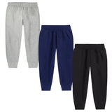 Trampoline Boys Pack of 3 Text Track Pant - Grey Blue & Black