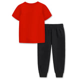 Trampoline Boys Printed T-shirt & Track Pant Set (Pack of 1)