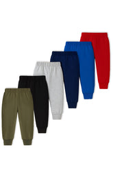 Trampoline Cotton Blend Knit Pack Of 6 Solid Pajamas - Multi Colour