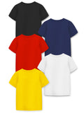 Trampoline Boys Pack of 5 Pocket T-Shirt - Multi Colour