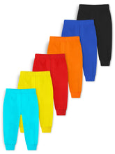 Trampoline Cotton Blend Knit Pack of 6 Solid Pajamas - Multi Color