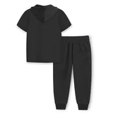 Trampoline Boys Printed T-shirt & Track Pant Set (Pack of 1)