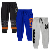 Trampoline Boys Printed Casual Track pant (Pack of 3)
