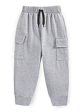 Trampoline Kids Boys Cargo Joggers Pack of 2 - Black & Grey