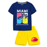 Trampoline Boys Printed Casual Clothing Set (Pack of 1)