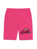 Girls Printed Cotton Lycra Cycling Shorts – Pack of 4 | Trampoline Kids