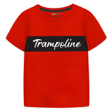 Trampoline Boys Printed T-shirt & Track Pant Set (Pack of 1)