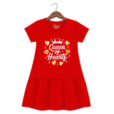 Trampoline Girls Midi Dress Combo | Half Sleeve Cotton Dresses with Fun Prints | Soft & Stylish Everyday Outfits for Kids | Pack of 2