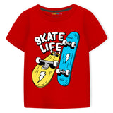 Trampoline Boys Pack of 5 Skates & Motorcycle T-Shirt - Multicolor