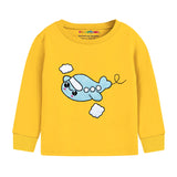 Trampoline Kids Cotton Terry Loop Patch-Work T-shirt and Pyjama Set