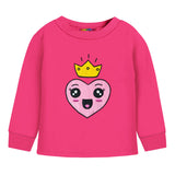 Trampoline Kids Cotton Terry Loop Patch-Work T-shirt and Pyjama Set