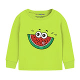 Trampoline Kids Cotton Terry Loop Patch-Work T-shirt and Pyjama Set