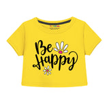 Trampoline Girls Printed Crop Top and Track pant Set Pack of 1