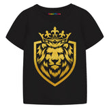 Trampoline Boys King Lion Clothing Set - Black