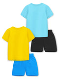 Trampoline Boys Printed T-shirt & Short Set Pack of 2