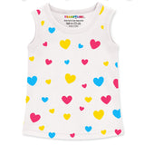 Trampoline Girls Sleeveless All Over Printed Printed T-Shirt Pack of 3