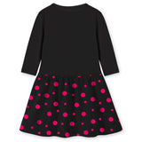 Trampoline Girls 3/4 Sleeve Midi Dress | Stylish Cotton Outfit with Cute Prints | Comfy, Breathable Everyday Wear for Kids | Pack of 1