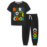 Trampoline Boys Printed T-shirt & Track Pant Set Pack of 1