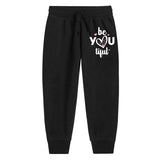 Trampoline Girls Pack of 3 Heart & Cat Track Pant - Black Pink & Purple