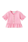 Trampoline Kids Girls Crop Top & Trouser Co-ord Set - Pink