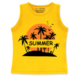 Trampoline Boys Sleeveless All Over Printed Printed T-Shirt Pack of 5