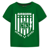 Trampoline Boys Pack of 3 Football & Motorcycle T-Shirt - Blue Red & Green