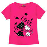 Trampoline Girls Pack of 3 Lovely Princess T-Shirt - Blue Pink & Purple