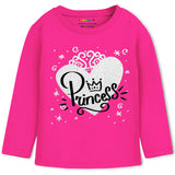 Girls Princess & Butterfly Printed Full Sleeve T-Shirts – Pack of 5 | Trampoline Kids