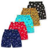 Trampoline Boys & Girls Casual Printed Shorts (Pack of 5)