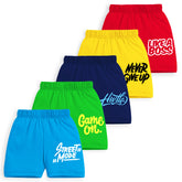 Trampoline Boys & Girls Casual Printed Shorts (Pack of 5)