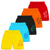 Trampoline Boys & Girls Casual Printed Shorts (Pack of 5)