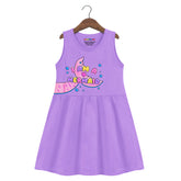 Trampoline Girls Sleeveless Midi Dress | Vibrant Colors & Adorable Prints | Cotton Blend Casual Dress for Kids | Lightweight Summer Wear for Playdates & Outings | Pack of 1