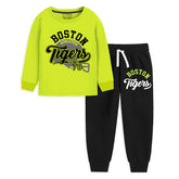 Trampoline Boys Printed Tshirt & Trackpant Set (Pack of 1)