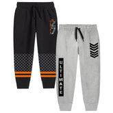 Trampoline Boys Printed Casual Track pant (Pack of 2)