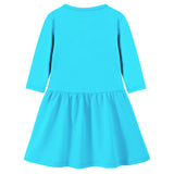 Trampoline Girls Midi Dress Combo | 3/4 Sleeve Cotton Dresses for Kids with Bright Prints | Everyday Comfort Meets Playful Style | Pack of 2