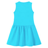 Trampoline Girls Sleeveless Midi Dresses Pack of 2 | Soft Cotton Blend | Colorful & Adorable Prints | Perfect for Playdates, Parties & Everyday Summer Fun